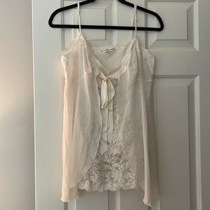 VINTAGE VICTORIA’S SECRET LACE BOW BABYDOLL NIGHTIE LINGERIE